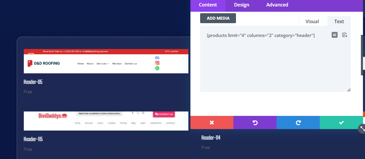 WooCommerce Shortcodes for Divi